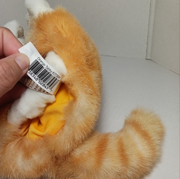 Folkmanis Puppets Orange Tabby Kitten Cat Stuffed Animal Plush Orange Cat - Picture 6 of 10
